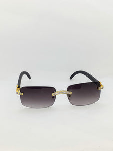 "BIG STEPPA" Large (Black Mulberry/Gold and Black wood)(for Men &women)