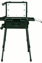 Load image into Gallery viewer, "Vanity Cases" Luggage Black with Legs and Bluetooth Speakers