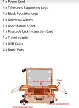 Load image into Gallery viewer, Aluminum "Vanity Case " Rose Gold with Bluetooth Speakers