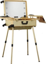 Load image into Gallery viewer, Aluminum "Gold" Vanity Case with Bluetooth Speakers