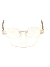 Load image into Gallery viewer, "Da Don" (Clear lens, Silver with Black wood)sunglasses/glasses
