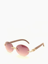 Load image into Gallery viewer, "Doe" Round Black lens, Silver with Black arms

