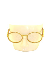 Load image into Gallery viewer, "XL Bust Down" Clear smoke lens, gold with brown wood
