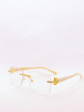 Load image into Gallery viewer, "Alexander'" Clear lens with sand marble arms
