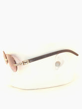 Load image into Gallery viewer, "Doe" Round Black lens, Silver with Black arms
