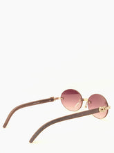 Load image into Gallery viewer, "Doe" Round Black lens, Silver with Black arms
