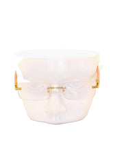 Load image into Gallery viewer, "DonJuan'" Clear lens, Gold with sand Brown wood arms
