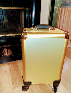 Aluminum "Gold" Vanity Case with Bluetooth Speakers