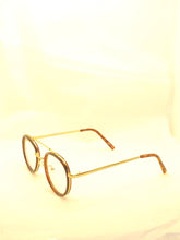 Load image into Gallery viewer, "Carmelo" Clear lens with   brown, Gold arms
