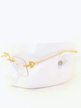 Load image into Gallery viewer, "Alexander'" Clear lens with sand marble arms
