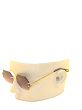 Load image into Gallery viewer, "Clever" Black smoke tented lens with gold arms

