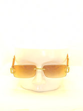 Load image into Gallery viewer, "Corleone'" Brown tented lens with brown wood arms
