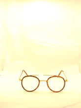 Load image into Gallery viewer, "Carmelo" Clear lens with   brown, Gold arms
