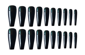 EUROPEAN STYLE Nails "MIDNIGHT" Long"
