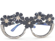 Load image into Gallery viewer, &quot;Elegance Floral&quot; Clear lens Sunglasses
