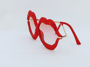 "Strawberry" Crystals Sunglasses