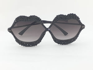 "Black Berry " Crystals Sunglasses