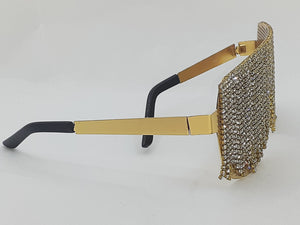"Golden Glamzilla " "Ice Me Out" Sunglasses