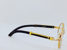 Load image into Gallery viewer, &quot;Bust Down&quot; Qauvo&#39;s Frames (Black wood ) glasses for ( Men &amp; women) Sunglasses
