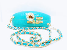 Load image into Gallery viewer, Focsii Glam Clutch &quot;Turquoise Blue&quot;
