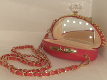 Load image into Gallery viewer, &quot;RED GOLD STUDDED &quot; purse Clutch
