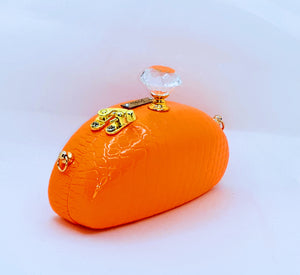 Focsii Glam Clutch "Neon Orange"