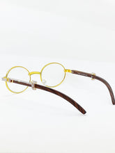 Load image into Gallery viewer, &quot;Too Smooth&quot; (Clear/Gold/Brown wood) (for Men &amp;women)
