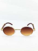 Load image into Gallery viewer, &quot;ROZAY&quot; &quot;Bust Down Frames&quot; (Brown/Brown wood) (for Men &amp;women)
