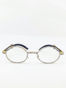 "Cash Out" "Extreme Bust Down Frames" (Clear /Gold /Black wood) (for Men &women)
