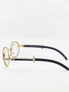 "Cash Out" "Extreme Bust Down Frames" (Clear /Gold /Black wood) (for Men &women)