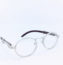 Load image into Gallery viewer, &quot;Old School&quot; 90&#39;s (Bridge Nose) glasses Sliver/Brown wood (for Men &amp;women)
