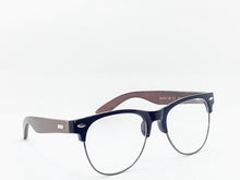 Load image into Gallery viewer, &quot;Woody Horns&quot; glasses (Black/Dark Brown wood)(for Men &amp;women)

