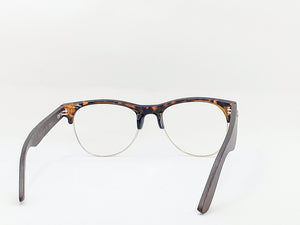 Woody Horns glasses (Leopard/Brown wood)(for Men &women)