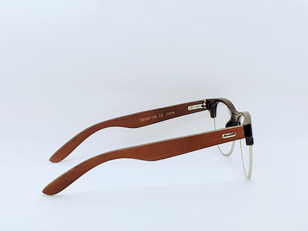 Woody Horns glasses (Black/Brown wood)(for Men &women)