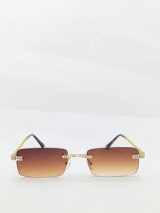 "HITTIN" (Brown tented/Gold)(for Men &women)
