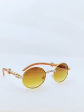 Load image into Gallery viewer, &quot;Too Cool&quot; (Light Brown tented/Gold Rim/Light Brown)(for Men &amp;women)

