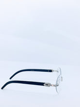 Load image into Gallery viewer, &quot;SECURED&quot; (Clear lens/Silver/Black wood)(for Men &amp;women)
