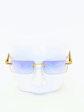Load image into Gallery viewer, &quot;Saucey&quot; Blue lens Gold/Black arms (Men &amp;women)
