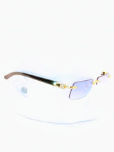 Load image into Gallery viewer, &quot;Saucey&quot; Blue lens Gold/Black arms (Men &amp;women)
