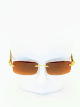 Load image into Gallery viewer, &quot;Saucey&quot; Brown lens Gold/ Black arms (Men&amp; women)
