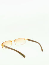 Load image into Gallery viewer, &quot;Saucey&quot; Peach/Tan lens Gold/ Black arms (Men &amp;women)
