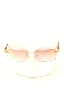 "Saucey" Peach/Tan lens Gold/ Black arms (Men &women)
