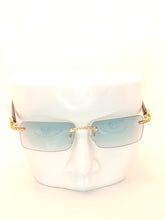 Load image into Gallery viewer, &quot;Saucey&quot; Light Teal Green lens Gold/Black arms (Men &amp;woman)
