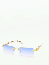 Load image into Gallery viewer, &quot;Levels&quot; Blue lens Gold/Black Marble arms (Men &amp;women)
