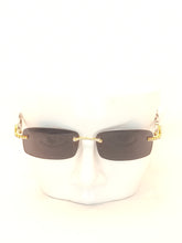 Load image into Gallery viewer, &quot;Levels&quot; Smoke Black Lens Gold/Black Marble arms (Men &amp;women)
