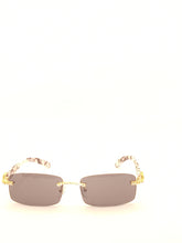 Load image into Gallery viewer, &quot;Levels&quot; Smoke Black Lens Gold/Black Marble arms (Men &amp;women)
