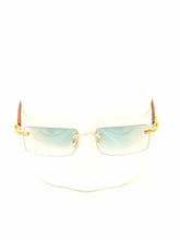Load image into Gallery viewer, &quot;Saucey&quot; Light Green lens Gold/Brown wood
