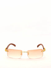 Load image into Gallery viewer, &quot;Saucey&quot; Peach/Tan Gold/Brown wood (Men &amp;women)
