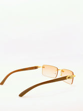 Load image into Gallery viewer, &quot;Saucey&quot; Peach/Tan Gold/Brown wood (Men &amp;women)
