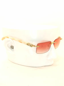 "Creme" Red Cranberry Gold/ Cream Marble arms (Men &women)